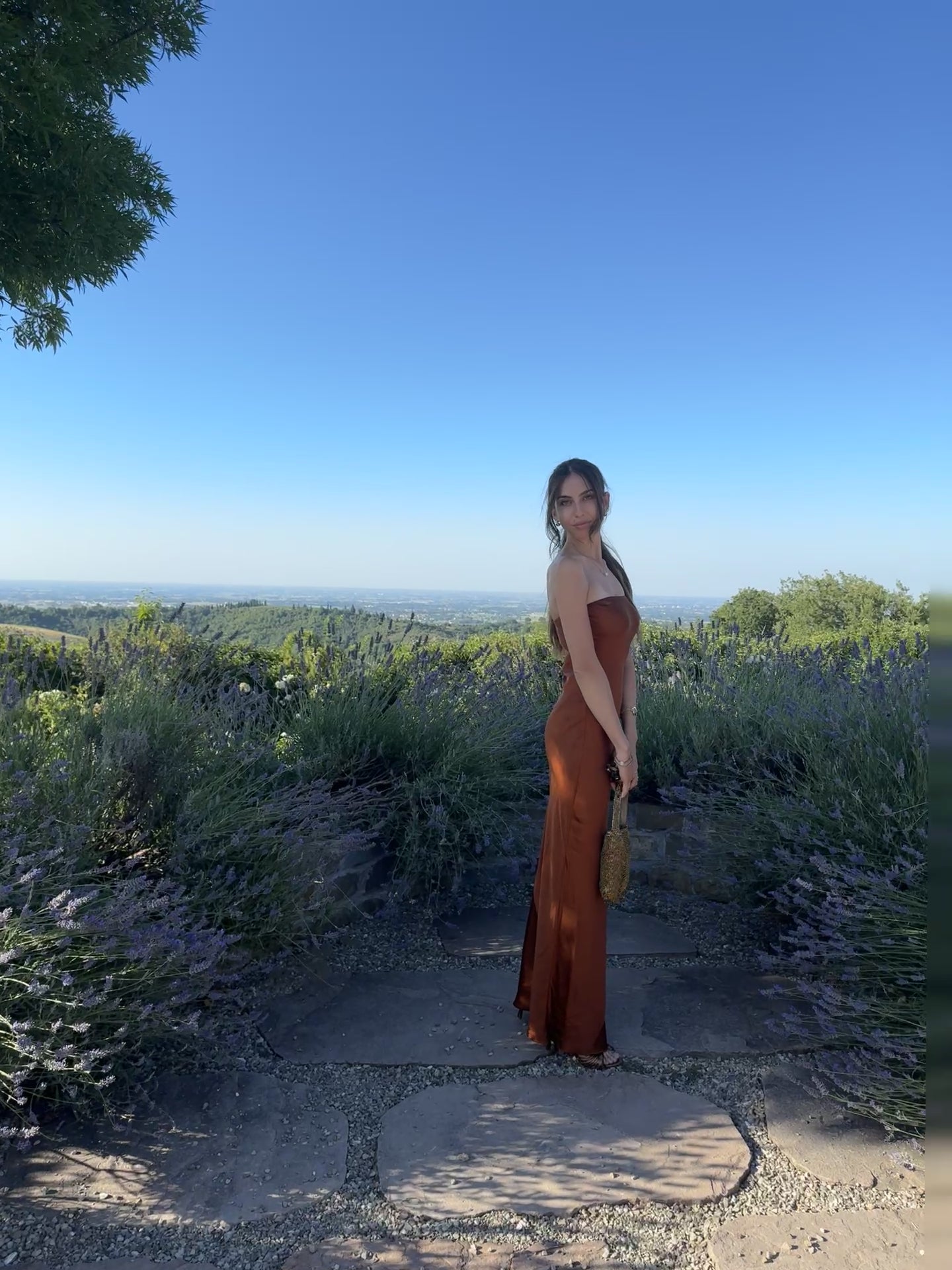 abito lungo elegante da cerimonia